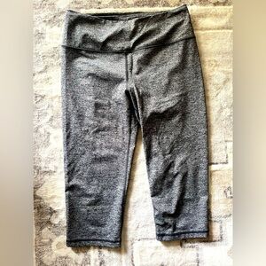 VSX Sport Leggings with Wide Support Waistband, Charcoal Black, Women’s Sz M